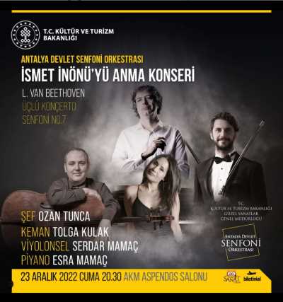 Antalya Devlet Senfoni Orkestrası İsmet İnönü'yü Anma Konseri